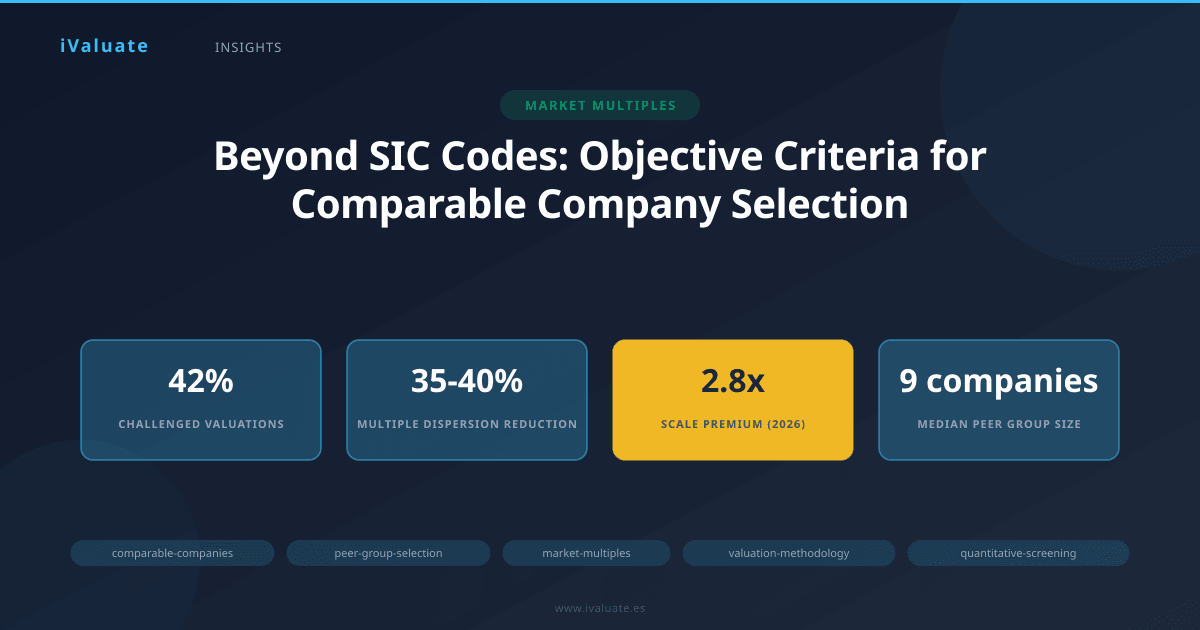Beyond SIC Codes: Objective Criteria for Comparable Company Selection