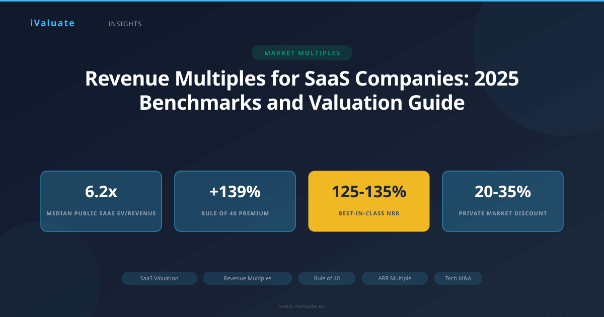 Revenue Multiples for SaaS Companies: 2025 Benchmarks and Valuation Guide