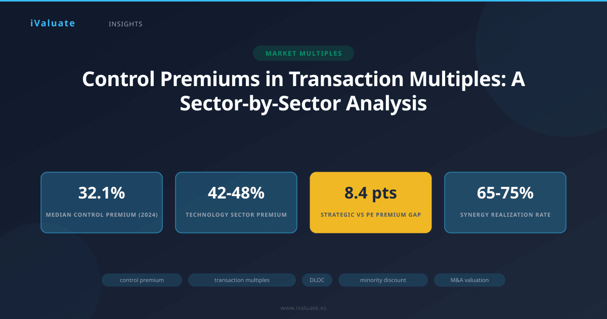 Control Premiums in Transaction Multiples: A Sector-by-Sector Analysis