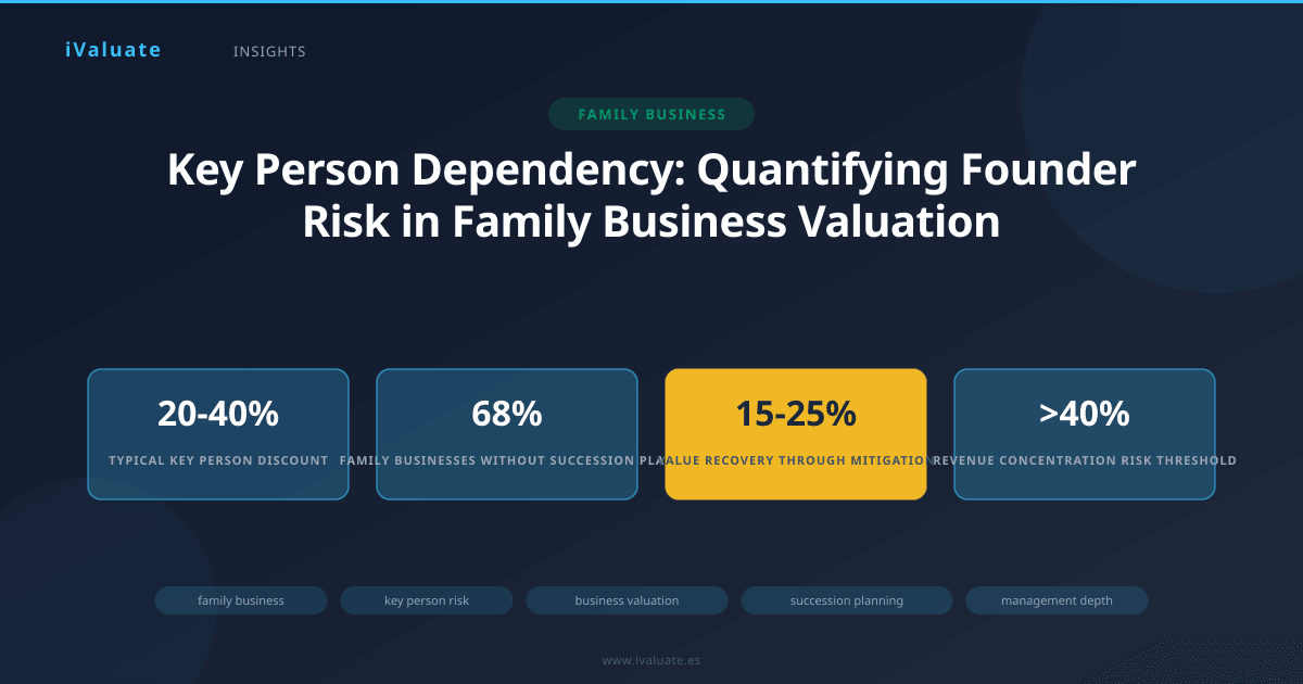 Key Person Dependency: Quantifying Founder Risk in Family Business Valuation