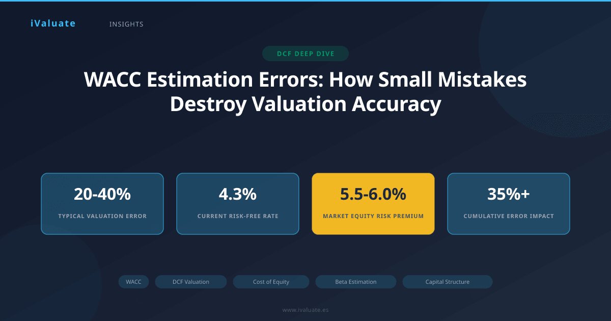 WACC Estimation Errors: How Small Mistakes Destroy Valuation Accuracy