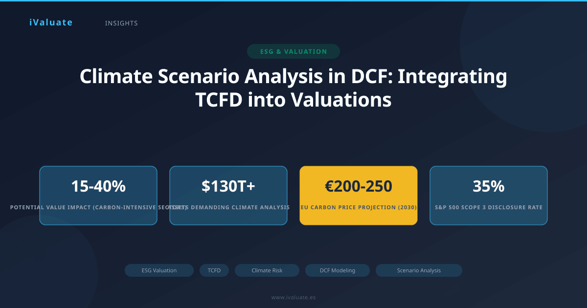 Climate Scenario Analysis in DCF: Integrating TCFD into Valuations