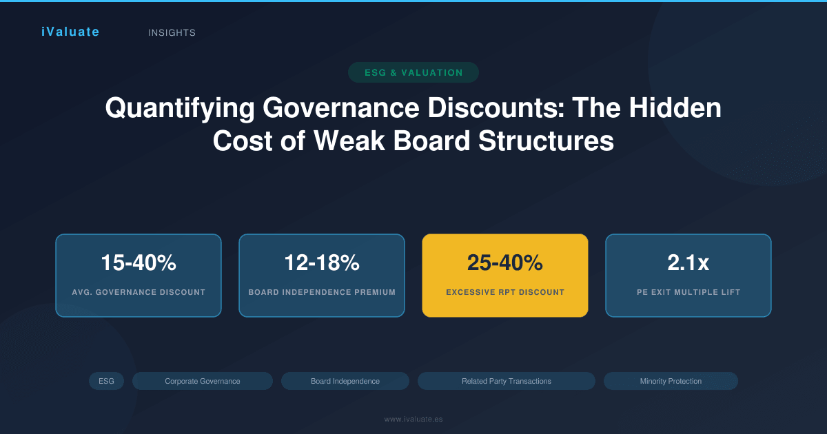 Quantifying Governance Discounts: The Hidden Cost of Weak Board Structures
