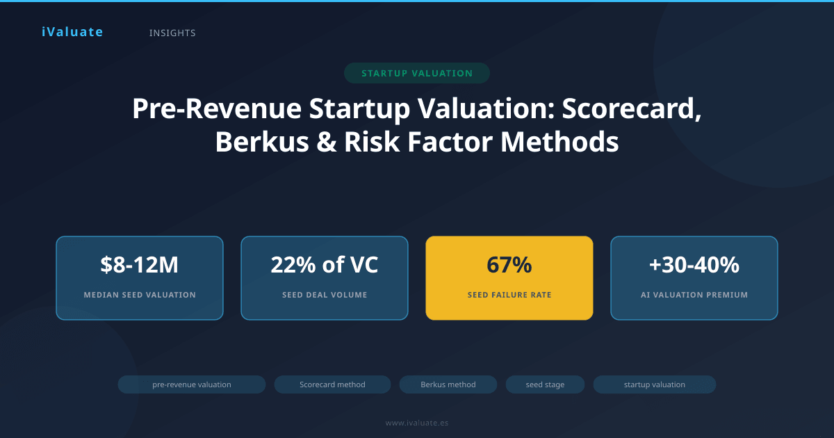 Pre-Revenue Startup Valuation: Scorecard, Berkus & Risk Factor Methods