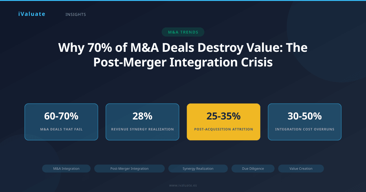 Why 70% of M&A Deals Destroy Value: The Post-Merger Integration Crisis